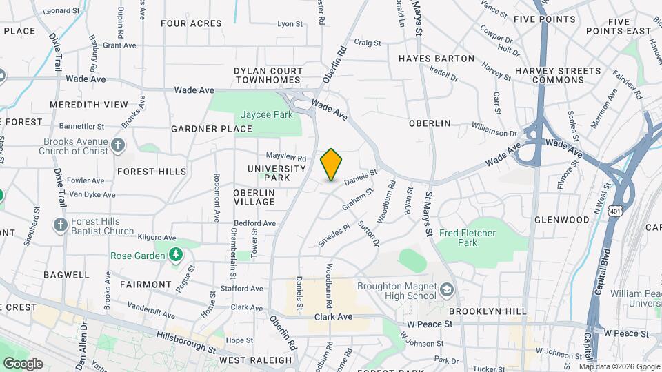 805 Daniels St Map and Location Details