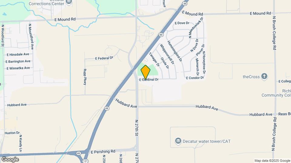 2821 E Cardinal Dr Map and Location Details