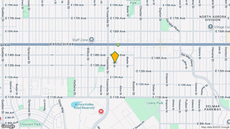 1304 Akron St Map and Location Details