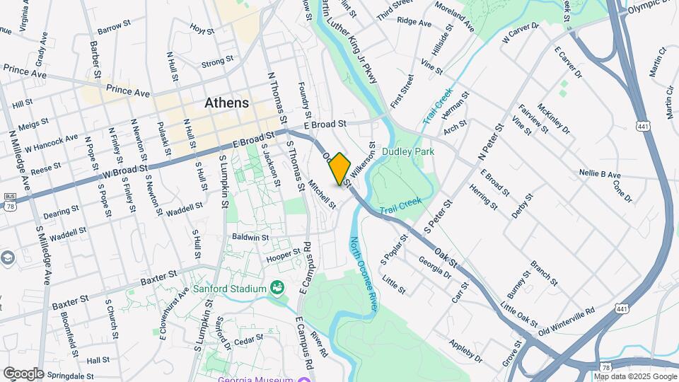394 Oconee St Map and Location Details