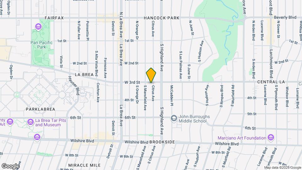 307 S Citrus Ave Map and Location Details