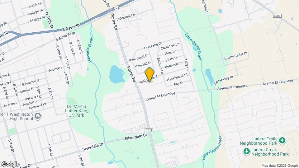 1603 Hazelwood St Map and Location Details