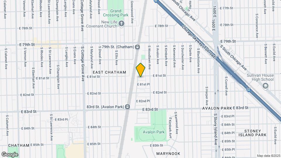 1121 E 81st St Map and Location Details