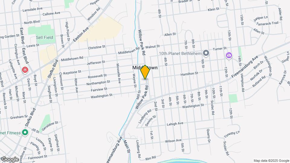 1907 Willow Park Rd Map and Location Details