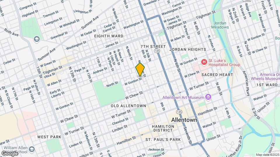 401-403 N 9th St Map and Location Details