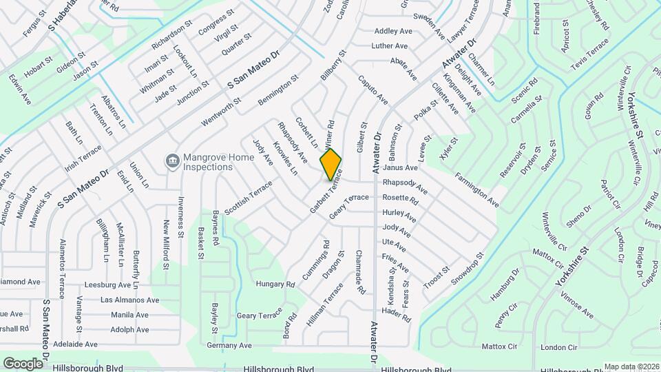 3791 Garbett Terrace Mapa y Detalles de la Ubicación