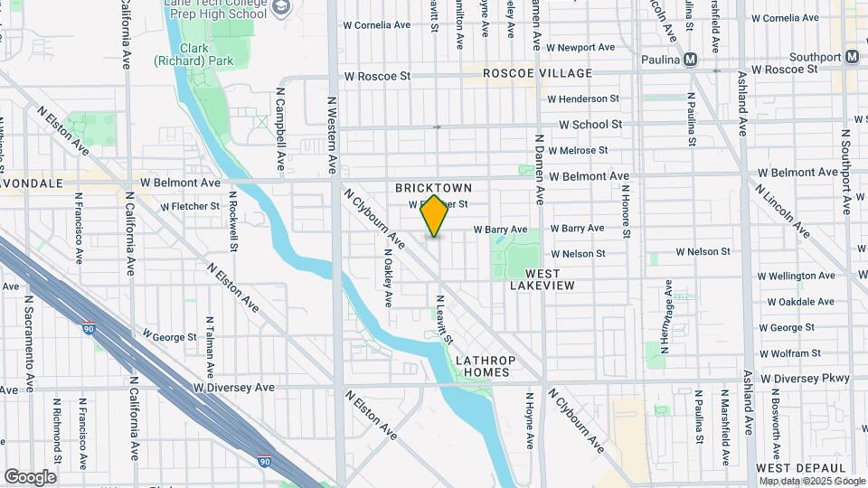 3044 N Leavitt St Map and Location Details
