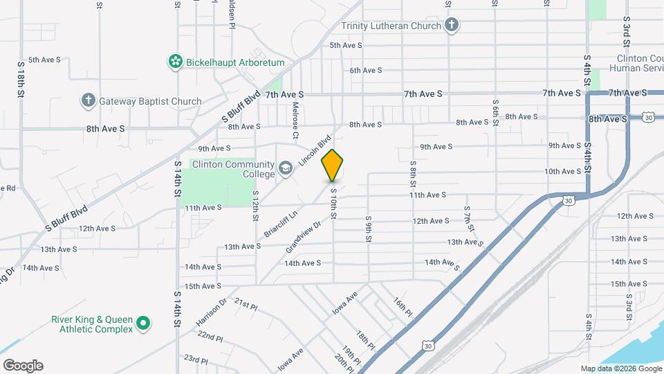 1001 Briarcliff Ln Mapa y Detalles de la Ubicación