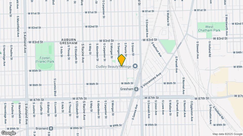 8455 S Sangamon St Map and Location Details