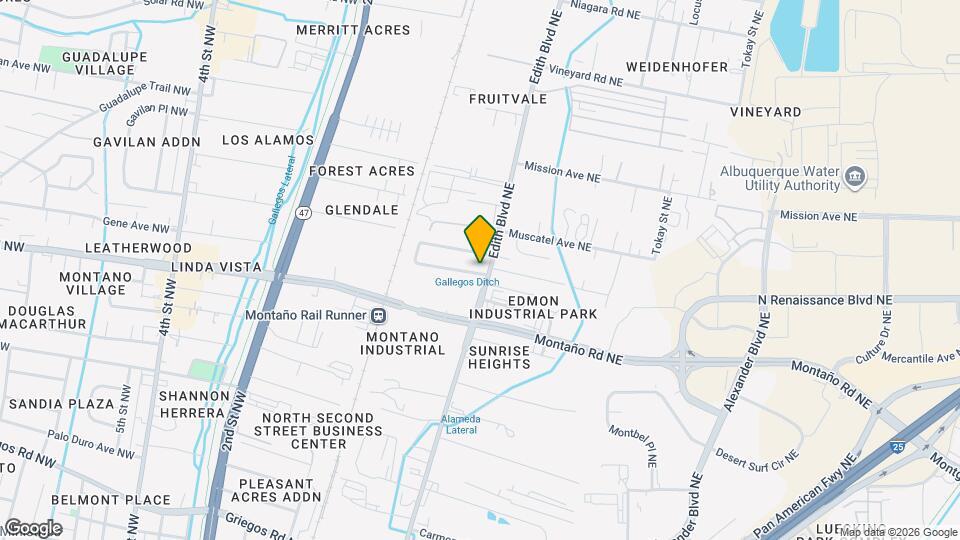 5717 Edith Blvd NE Map and Location Details