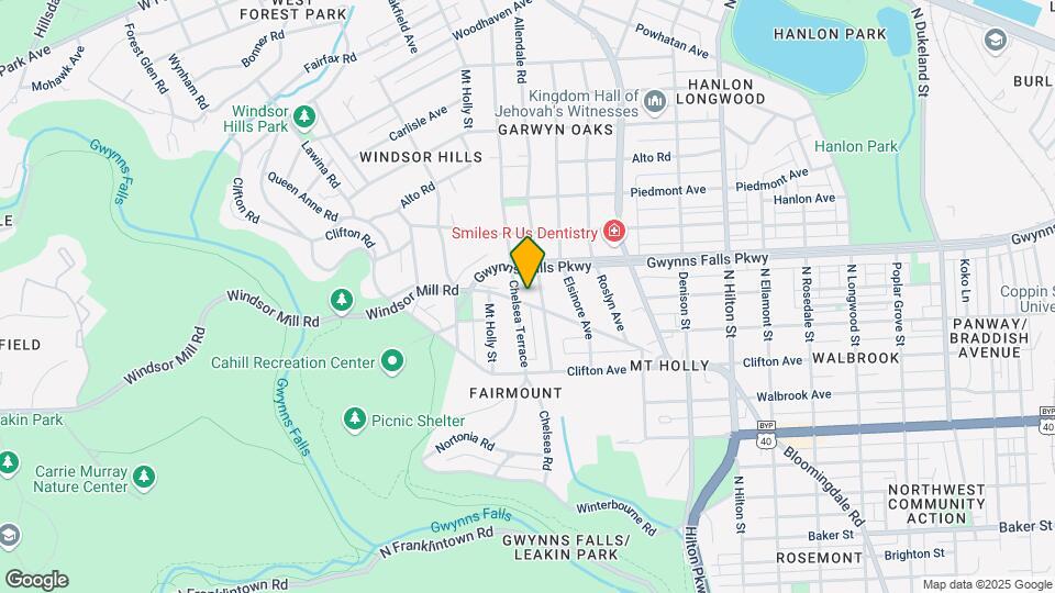 3712 Windsor Mill Rd Map and Location Details