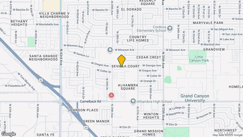 3809 W Oregon Ave Map and Location Details