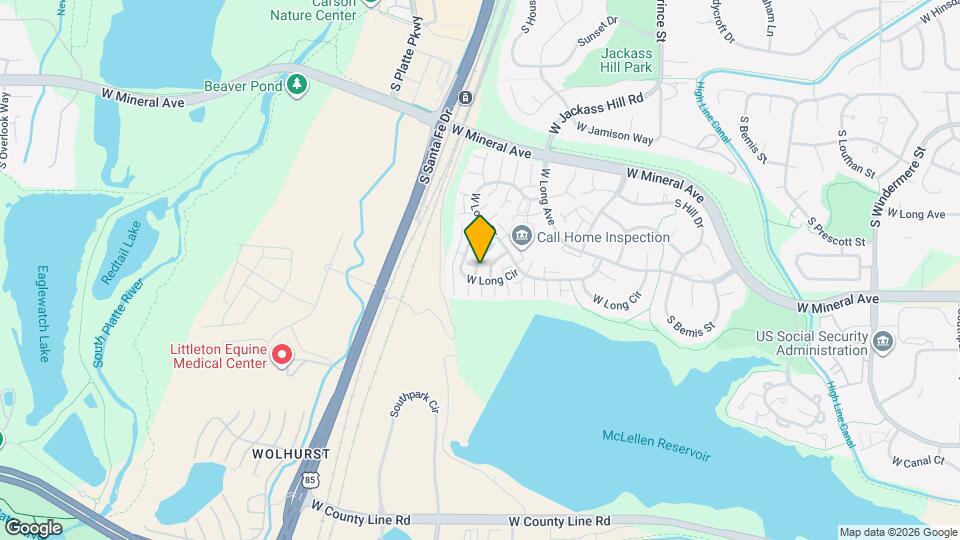 2891 W Long Cir Map and Location Details