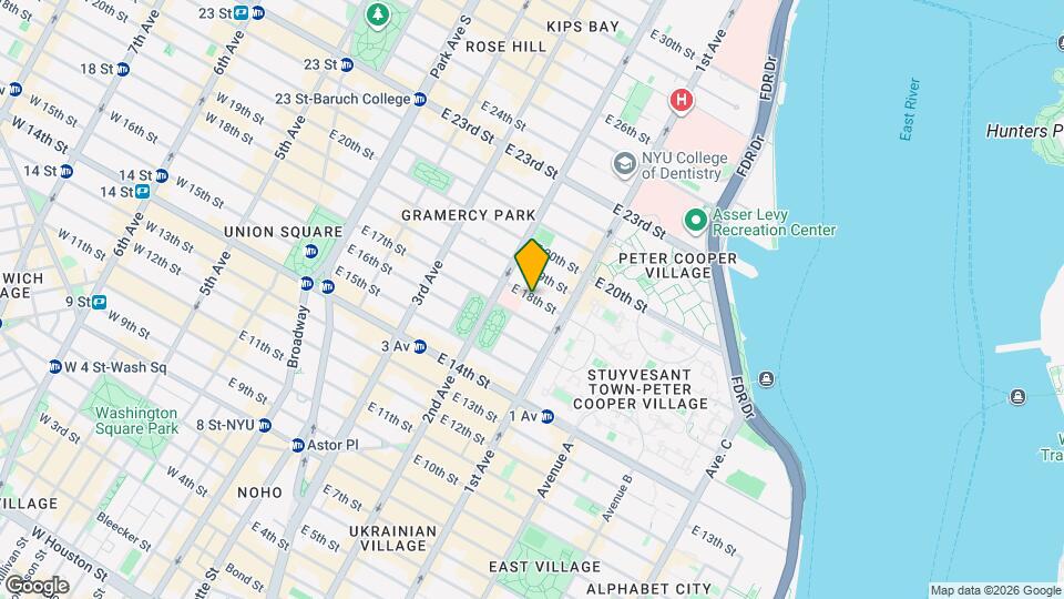 350 E 18th St Map and Location Details