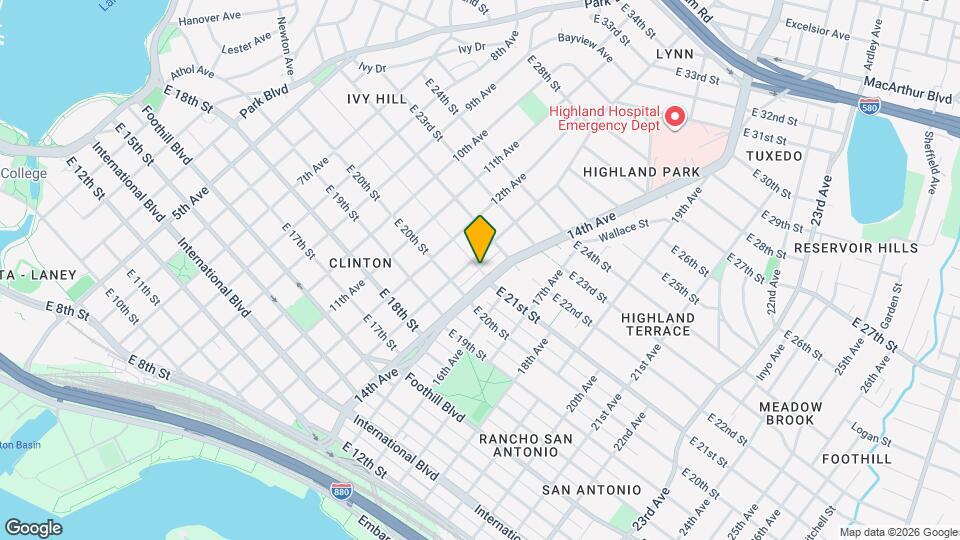 1325 E 21st St Map and Location Details