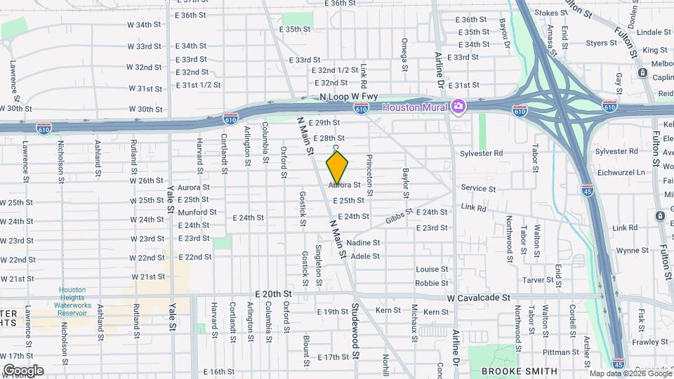 802 Aurora St Map and Location Details