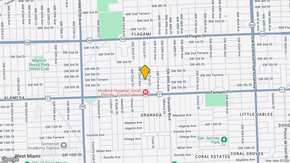 5171 SW 6th St Map and Location Details