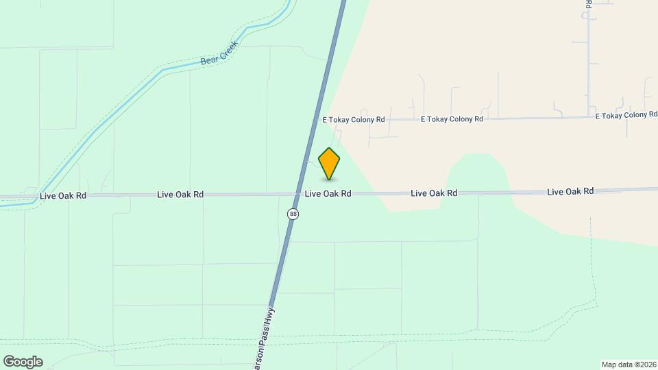 10861 Live Oak Rd Map and Location Details