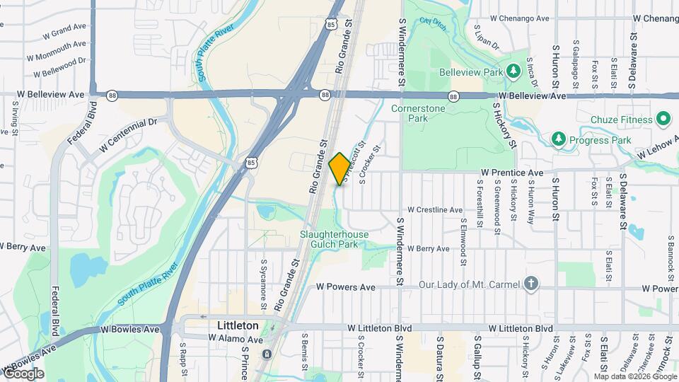 5357 S Prescott St Map and Location Details