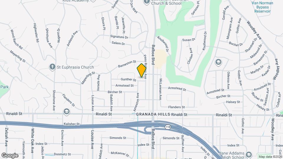 17043 Gunther St Map and Location Details