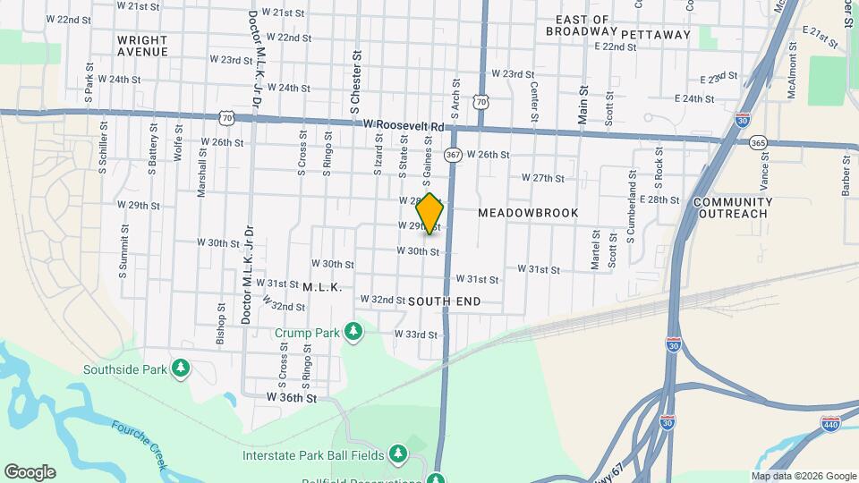 2911 S Gaines St Map and Location Details