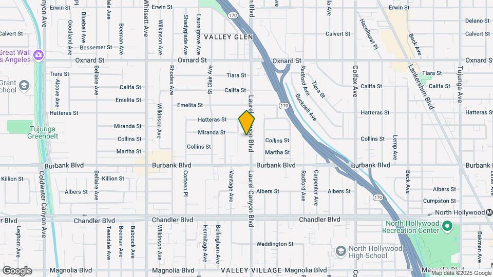 5703 Laurel Canyon Blvd Map and Location Details