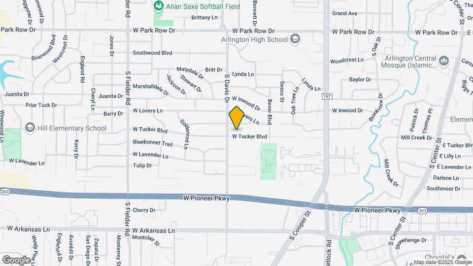 1129 W Tucker Blvd Map and Location Details