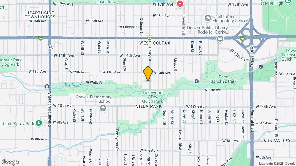 1233 Perry St Map and Location Details