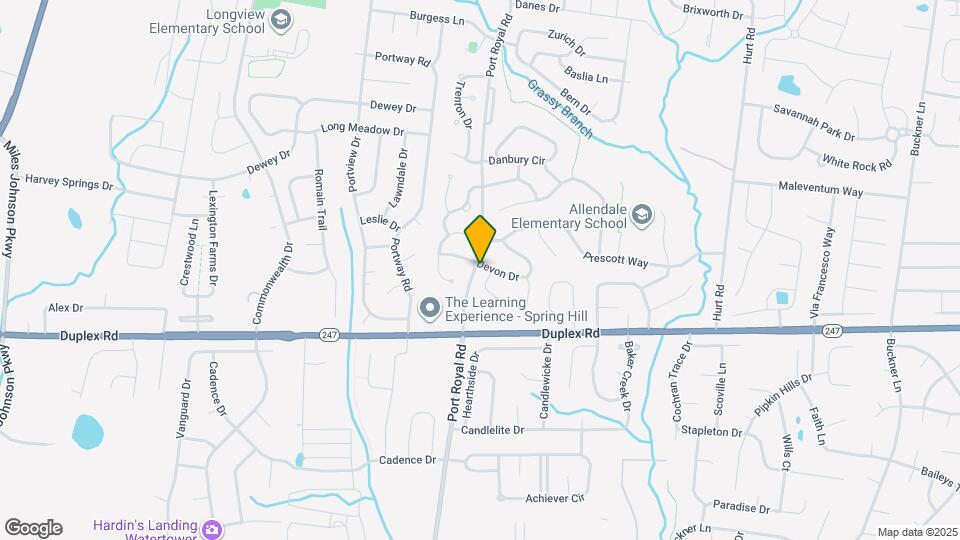 1801 Devon Dr Map and Location Details