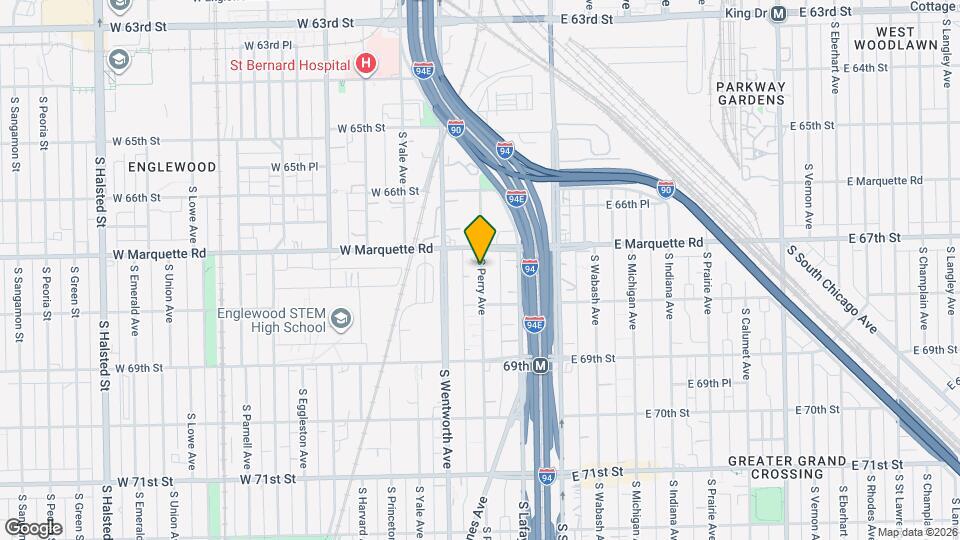 6734 S Perry Ave, Unit 1 S Map and Location Details