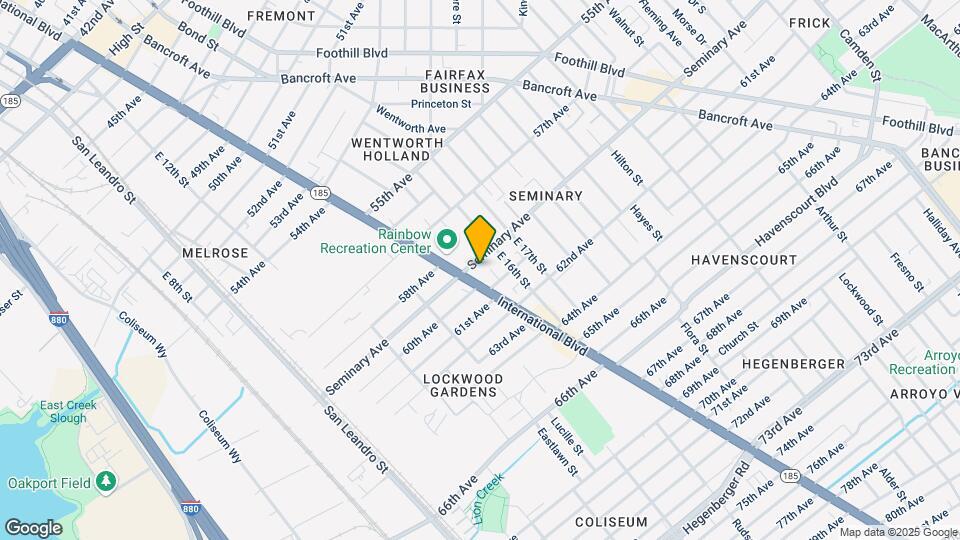 1430 Seminary Ave Map and Location Details