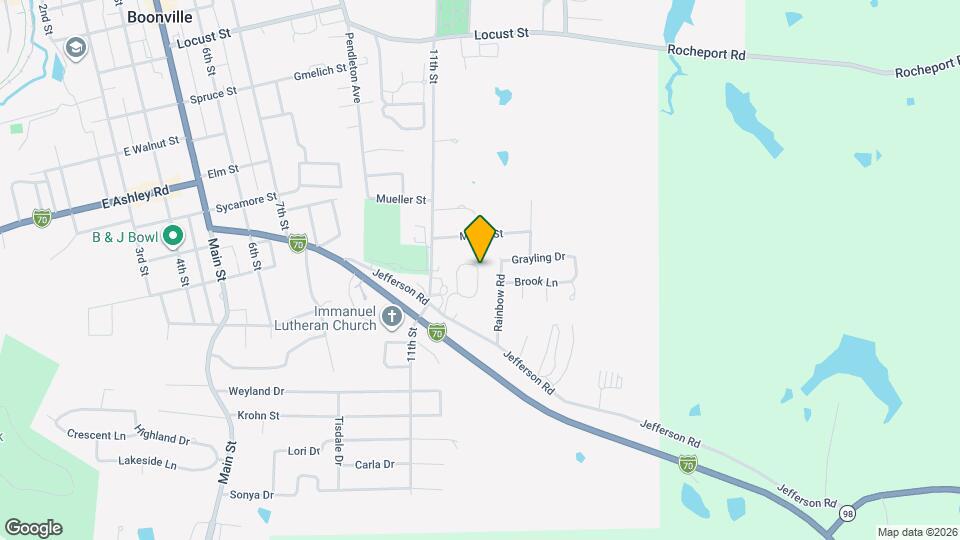 1234 Evergreen Cir Map and Location Details