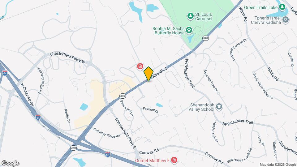 15362 Olive Blvd Map and Location Details