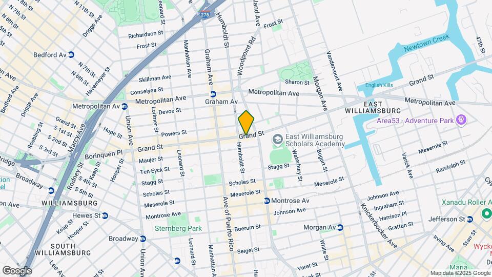 790 Grand St, Unit 2L Map and Location Details