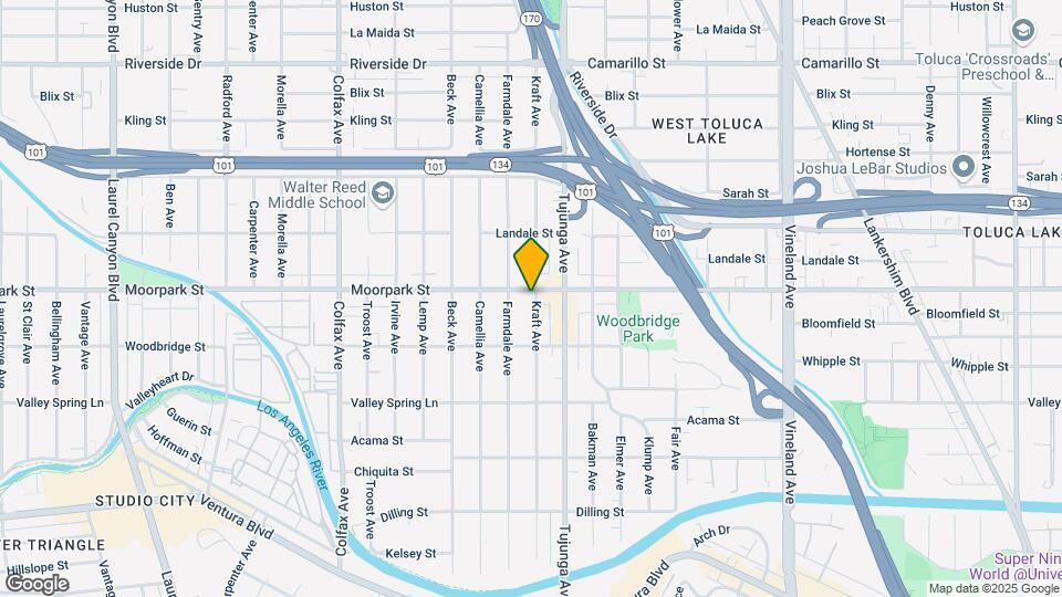 11434 Moorpark St Map and Location Details