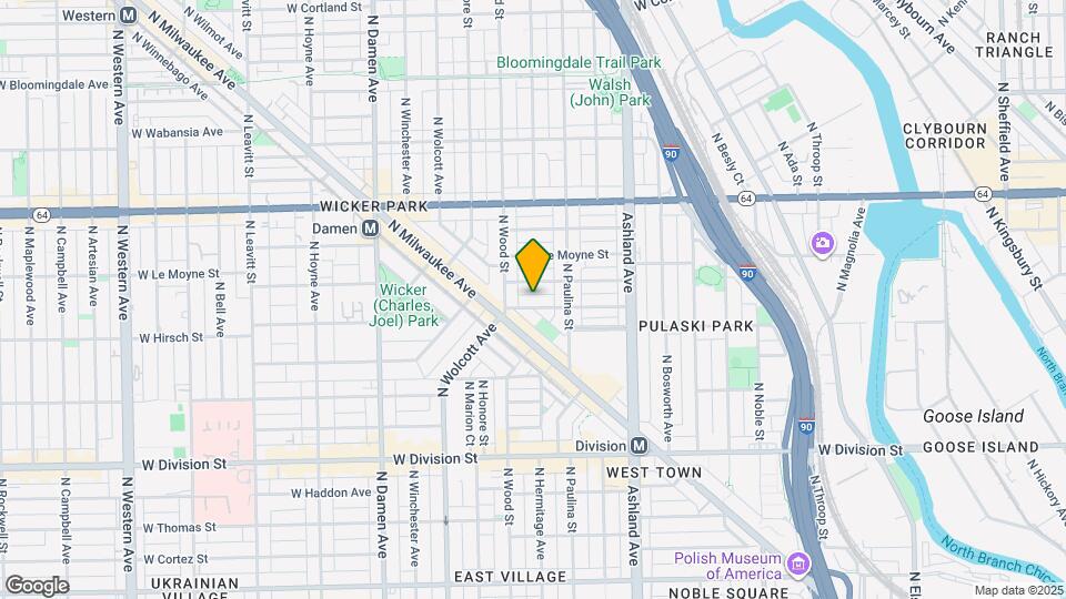 1732 W Beach Ave, Unit Main Mapa y Detalles de la Ubicación