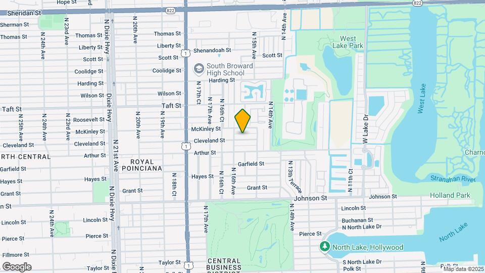 1525 Cleveland St Map and Location Details