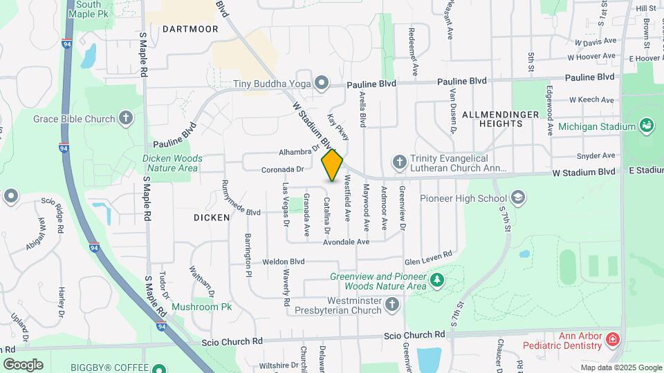 1433 Catalina Dr Map and Location Details