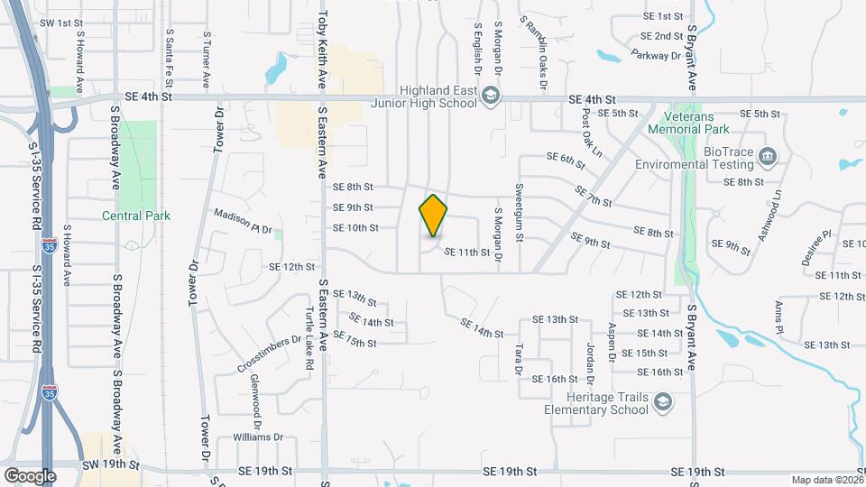 1109 S Bouziden Dr Map and Location Details