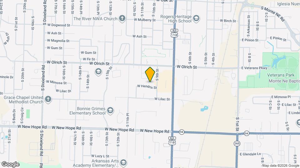 1007 W Hendrix St Map and Location Details