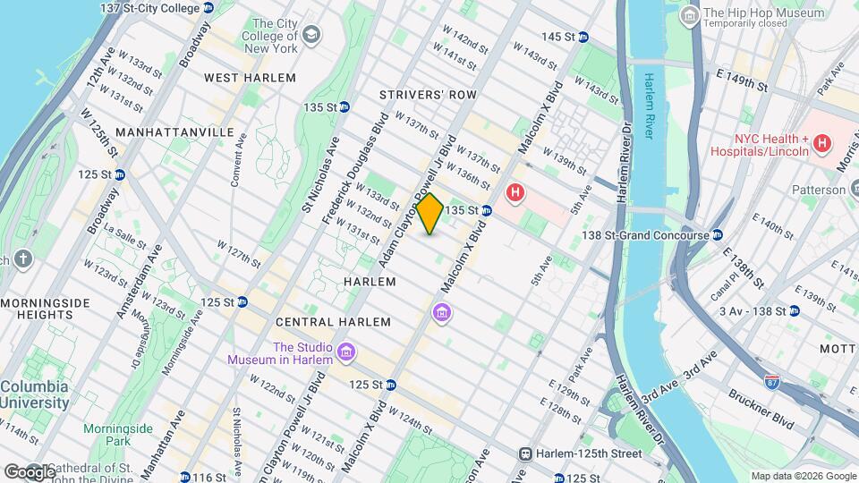 135 W 132nd St Map and Location Details