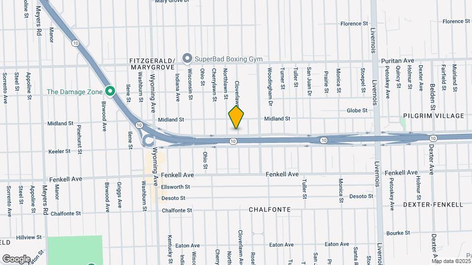 15457 Cloverlawn Ave Map and Location Details