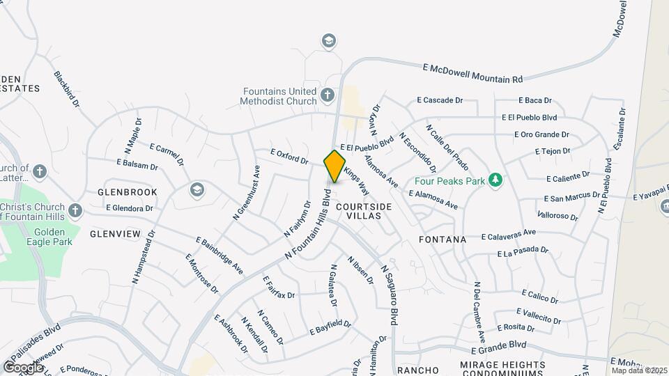 14815 N Fountain Hills Blvd Map and Location Details