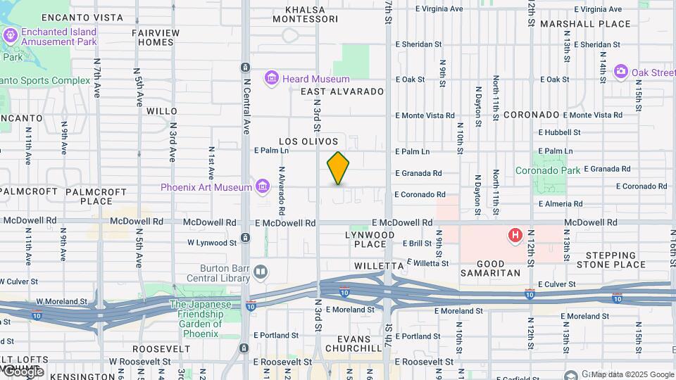 325 E Coronado Rd Map and Location Details
