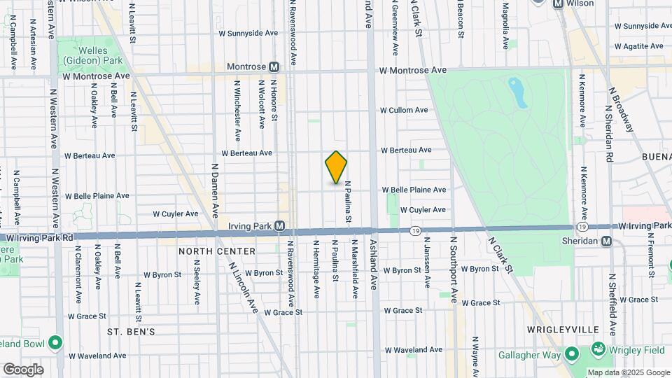 1708 W Belle Plaine Ave Map and Location Details