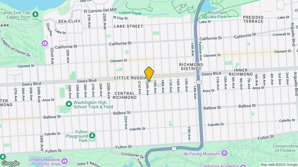 436 20th Ave Map and Location Details