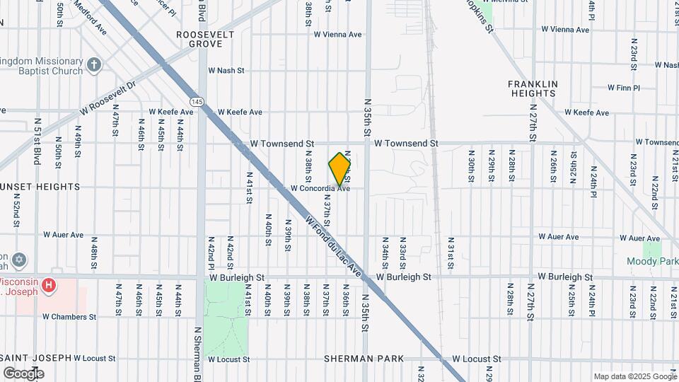 3291 N 36th St Map and Location Details