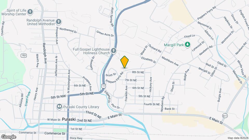 701 Peppers Ferry Rd Map and Location Details