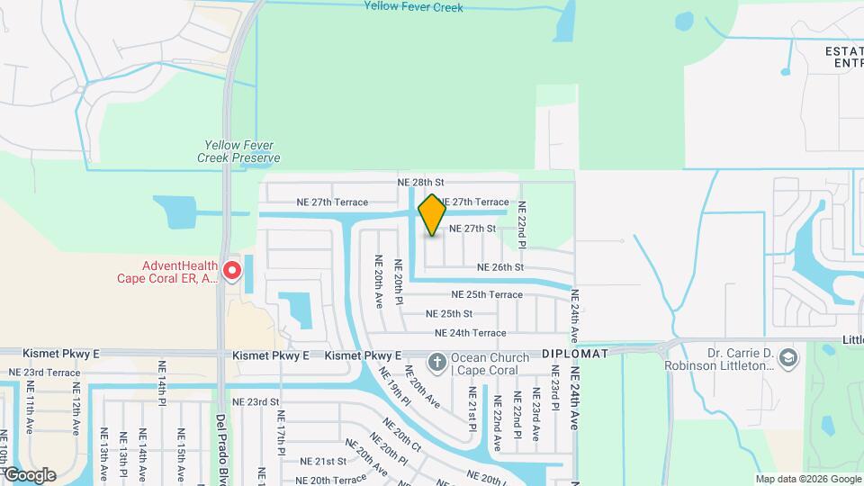 2615 NE 20th Ct Map and Location Details