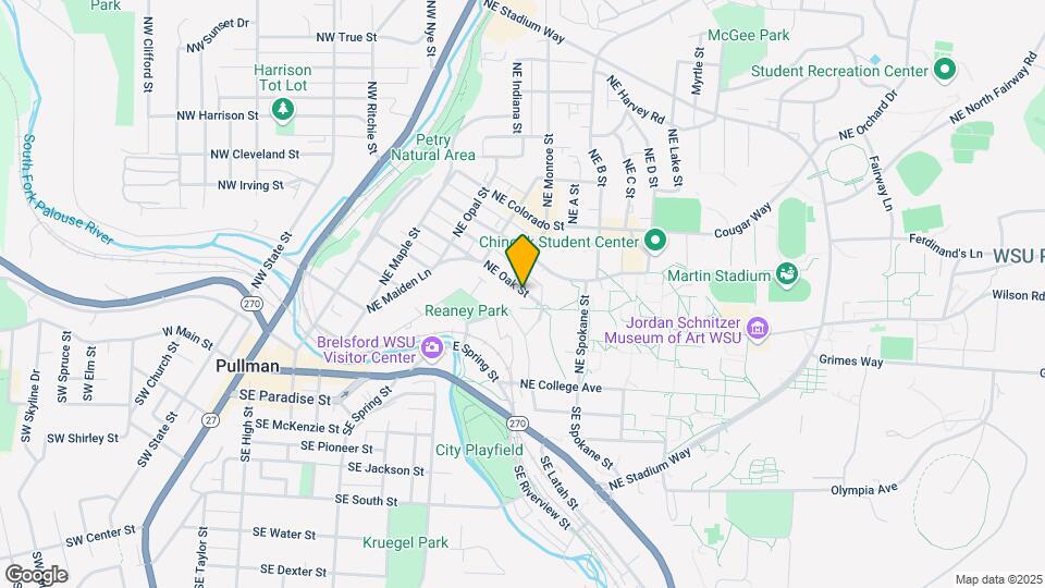 715 NE Oak St, Unit E Map and Location Details